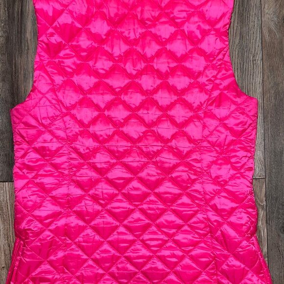 Lilly Pulitzer Payson Quilted Vest -Size Large-(RAZ Berry) PINK - Picture 3 of 7